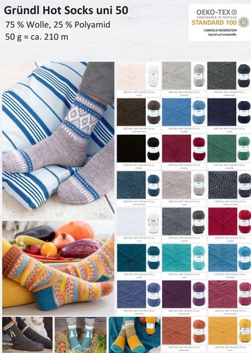 Gründl hot socks uni - socks, 50g