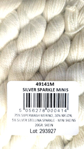 100g sockenwolle weiß - (5x20g),