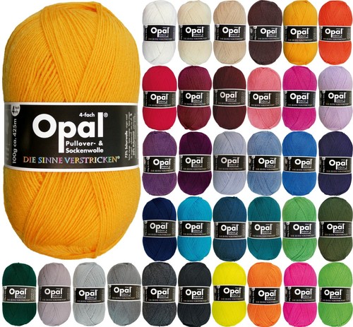 100g opal uni fädig - uni, /
