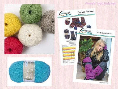 Flotte socke 4fach uni von - socke,