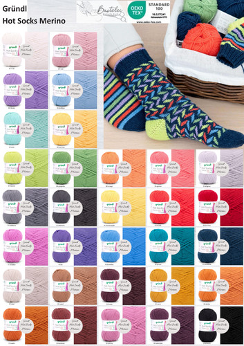Gründl hot socks merino - hot, 50g