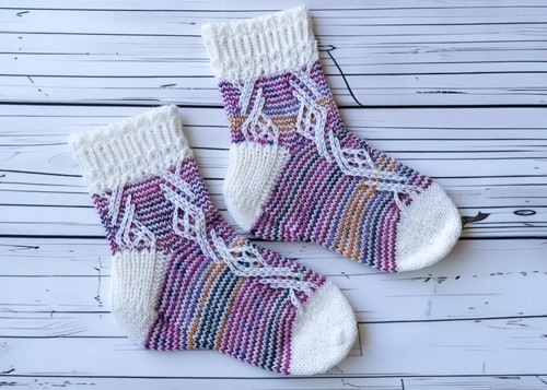 Handgestrickte kindersocken - handgestrickte,